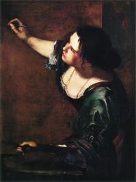 Self portrait as the allegory of painting by artemisia gentileschi